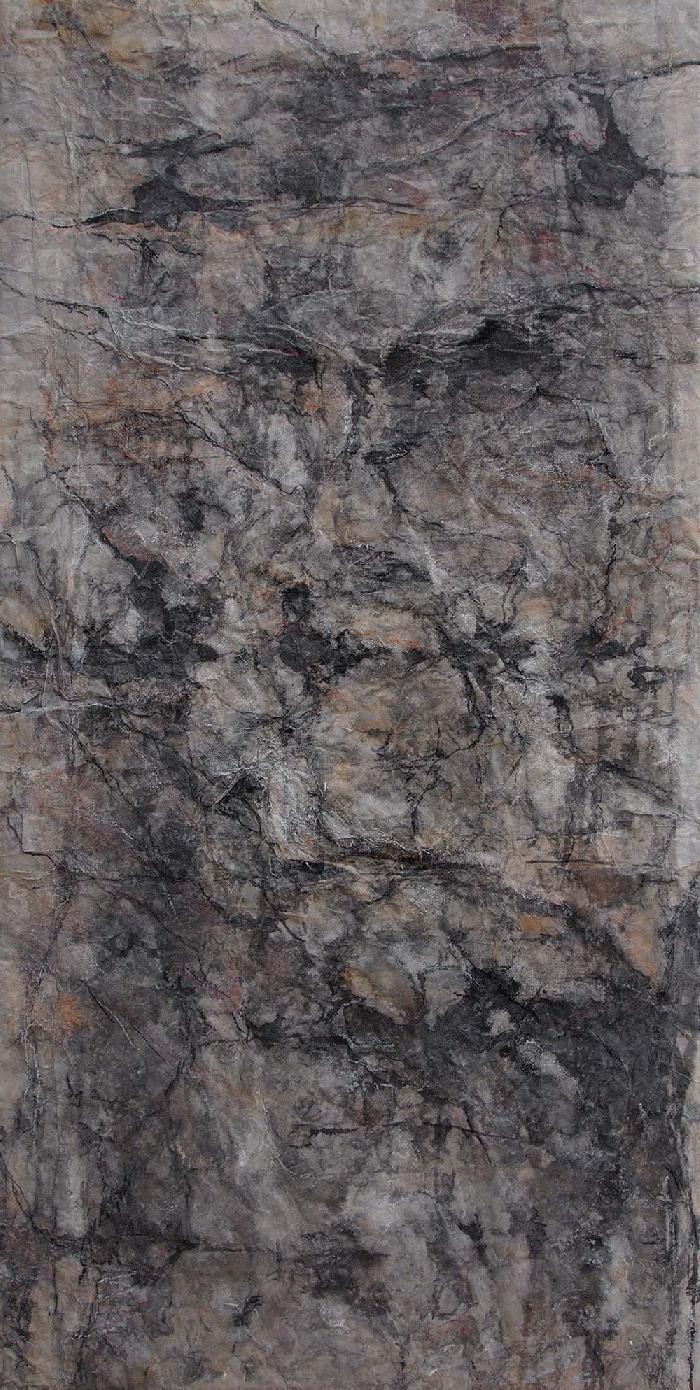 Noir 2016, Indian Ink, pencil, charcoal, on canvas, 60 x120 cm 